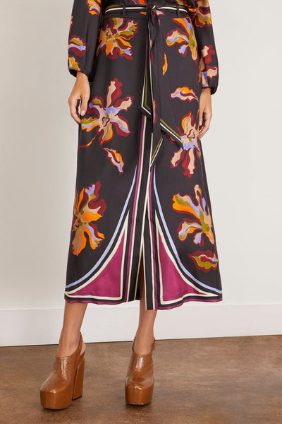 Dorothee Schumacher Skirts Floral Seductive Skirt in Flame All Over Print Dorothee Schumacher Floral Seductive Skirt in Flame All Over Print