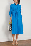 Dorothee Schumacher Casual Dresses Heritage Ease Dress in Aqua Blue Dorothee Schumacher Heritage Ease Dress in Aqua Blue
