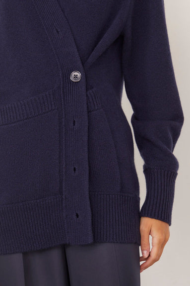 Dorothee Schumacher Sweaters Modern Statements Cardigan in True Navy Dorothee Schumacher Modern Statements Cardigan in True Navy