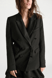 Dorothee Schumacher Casual Sophistication Jacket in Pure Black