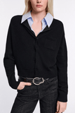 Dorothee Schumacher Elegant Statements Cardigan in Pure Black