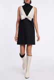 Dorothee Schumacher Emotional Essence Dress in Black-Off White