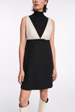Dorothee Schumacher Emotional Essence Dress in Black-Off White