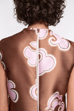 Dorothee Schumacher Floral Statement Dress in Caramello Rose