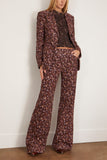 Dorothee Schumacher Floral Statement Pant in Winter Blossom Very Dark Brown