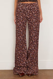 Dorothee Schumacher Floral Statement Pant in Winter Blossom Very Dark Brown