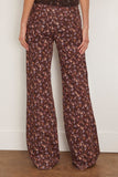 Dorothee Schumacher Floral Statement Pant in Winter Blossom Very Dark Brown