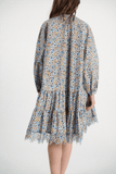 Dorothee Schumacher Floral Volumes Dress in Mini Boho Flower Blue