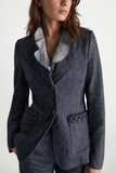 Dorothee Schumacher Fluid Denim Jacket in Denim Blue