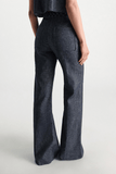Dorothee Schumacher Fluid Denim Pants in Denim Blue