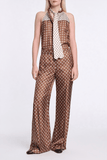 Dorothee Schumacher Graphic Dreams Pant in Brown Big Tie