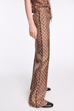 Dorothee Schumacher Graphic Dreams Pant in Brown Big Tie