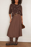 Dorothee Schumacher Loving Touch Embellished Pullover in Black Chocolate