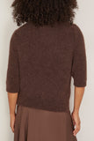 Dorothee Schumacher Loving Touch Embellished Pullover in Black Chocolate