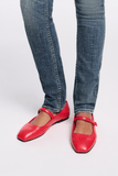 Dorothee Schumacher Modern Classic Mary-Jane Ballerina in True Red