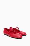 Dorothee Schumacher Modern Classic Mary-Jane Ballerina in True Red