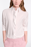 Dorothee Schumacher Pure Power Blouse in White Lilac