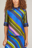 Dorothee Schumacher Tops Citylight Blouse in Colorful Stripes Dorothee Schumacher Citylight Blouse in Colorful Stripes