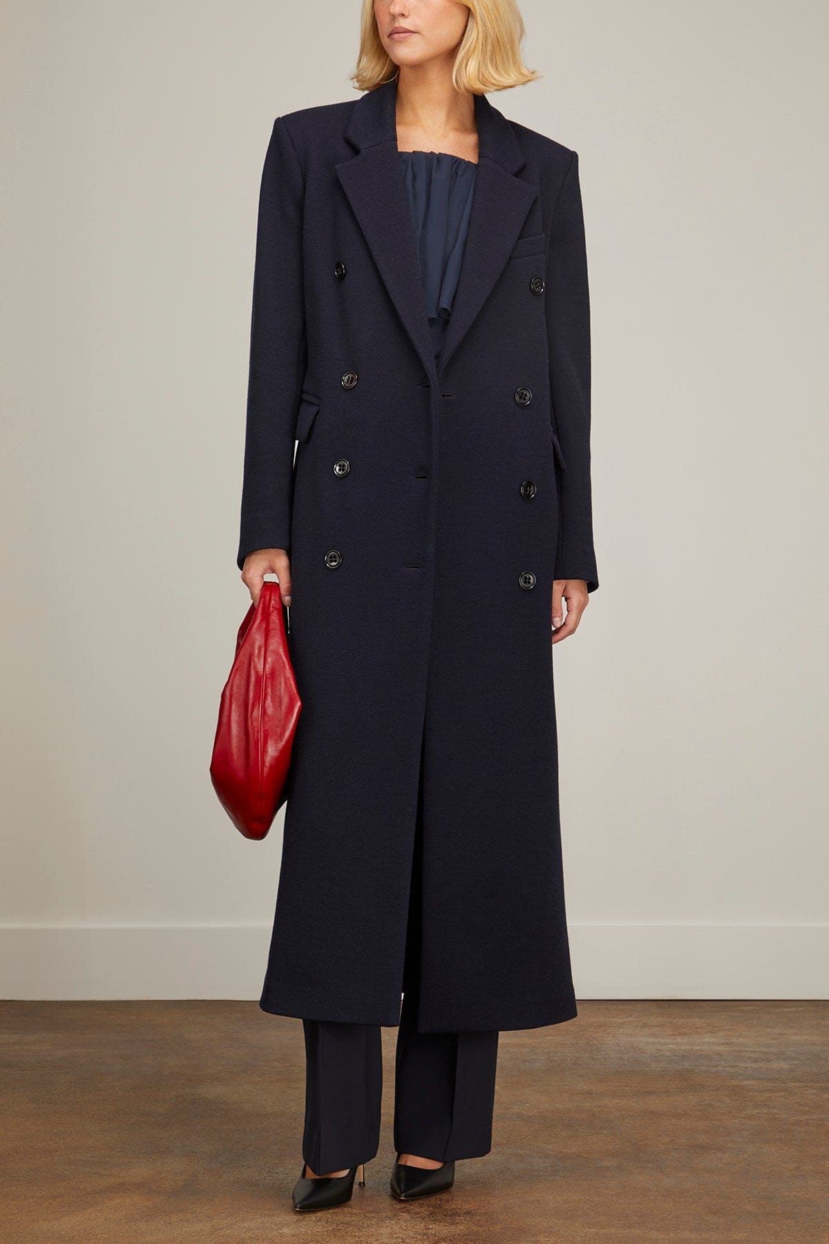 Dorothee Schumacher Coats Comfy Chic Coat in Dark Navy Dorothee Schumacher Comfy Chic Coat in Dark Navy