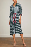Dorothee Schumacher Dresses Luxurious Dress in Colorful Stripes
