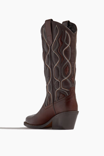 Dorothee Schumacher Ankle Boots Western Shine Cowboy Boot in Brown Mix Dorothee Schumacher Western Shine Cowboy Boot in Brown Mix