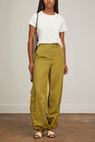 Dorothee Schumacher Pants Slouchy Coolness Pants in Olive Green