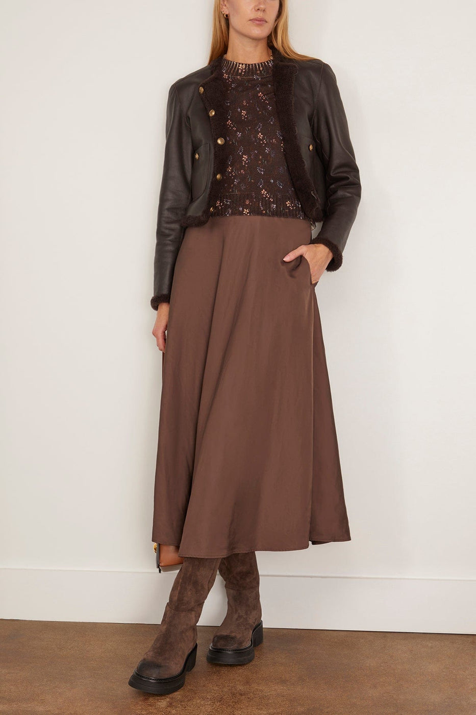 Dorothee Schumacher Soft Touch Jacket in Black Chocolate