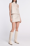 Dorothee Schumacher Sparkling Statement Skirt in Pearl