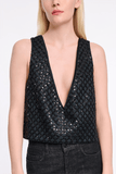 Dorothee Schumacher Sparkling Statement Top in Graphite