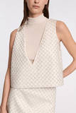 Dorothee Schumacher Sparkling Statement Top in Pearl