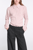 Dorothee Schumacher Striped Ease Blouse in Rose Stripe