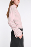 Dorothee Schumacher Striped Ease Blouse in Rose Stripe