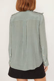 Dorothee Schumacher Tops Vichy Love Blouse in Green Vichy Vichy Love Blouse in Green Vichy