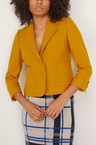 Dries Van Noten Jackets Bamis Jacket in Mustard Dries Van Noten Bamis Jacket in Mustard