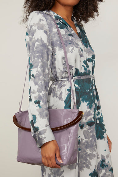 Dries Van Noten Top Handle Bags Crisp Top Handle Bag in Lilac Dries Van Noten Crisp Top Handle Bag in Lilac
