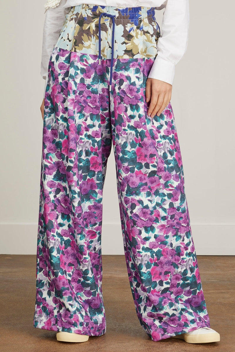 Printed Cotton Cargo Pants in Multicoloured - Dries Van Noten