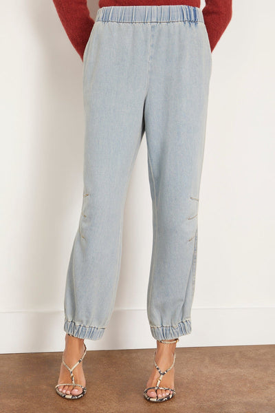 Dries Van Noten Pants Piker Denim Pant in Ice Blue Dries Van Noten Piker Denim Pant in Ice Blue