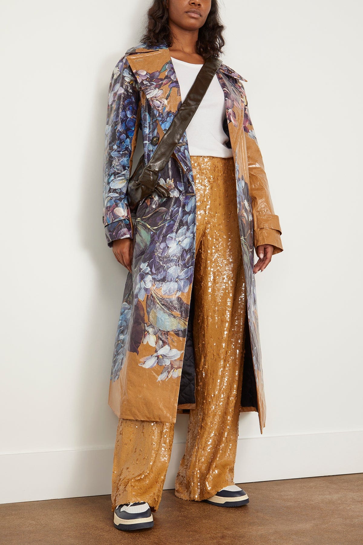Dries Van Noten Pants Puvis Bis Embroidery Pants in Sand Dries Van Noten Puvis Bis Embroidery Pants in Sand