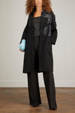 Dries Van Noten Coats Rami Embroidered Coat in Black