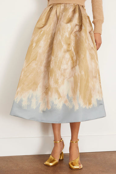 Dries Van Noten Skirts Soni Bis Skirt in Beige Dries Van Noten Soni Bis Skirt in Beige