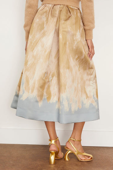 Dries Van Noten Skirts Soni Bis Skirt in Beige Dries Van Noten Soni Bis Skirt in Beige