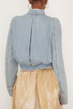 Dries Van Noten Jackets Volca Denim Jacket in Ice Blue Dries Van Noten Volca Denim Jacket in Ice Blue