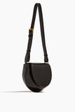 Dries Van Noten Arc Leather Bag in Dark Brown