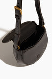 Dries Van Noten Arc Leather Bag in Dark Brown