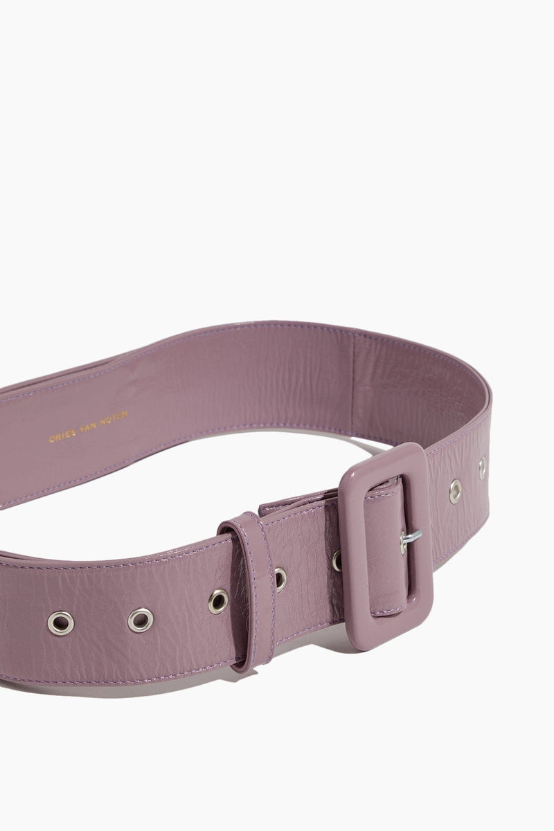 Dries Van Noten Belt in Lilac – Hampden Clothing