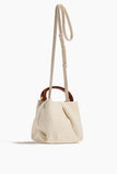 Dries Van Noten Crisp Leather Bag in Pearl