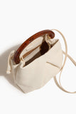 Dries Van Noten Crisp Leather Bag in Pearl