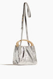 Dries Van Noten Crisp Leather Bag in Silver