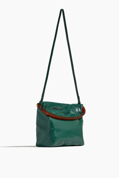 Dries Van Noten Top Handle Bags Crisp Top Handle Bag in Petrol Dries Van Noten Crisp Top Handle Bag in Petrol