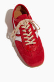Dries Van Noten Leather Sneaker in Red